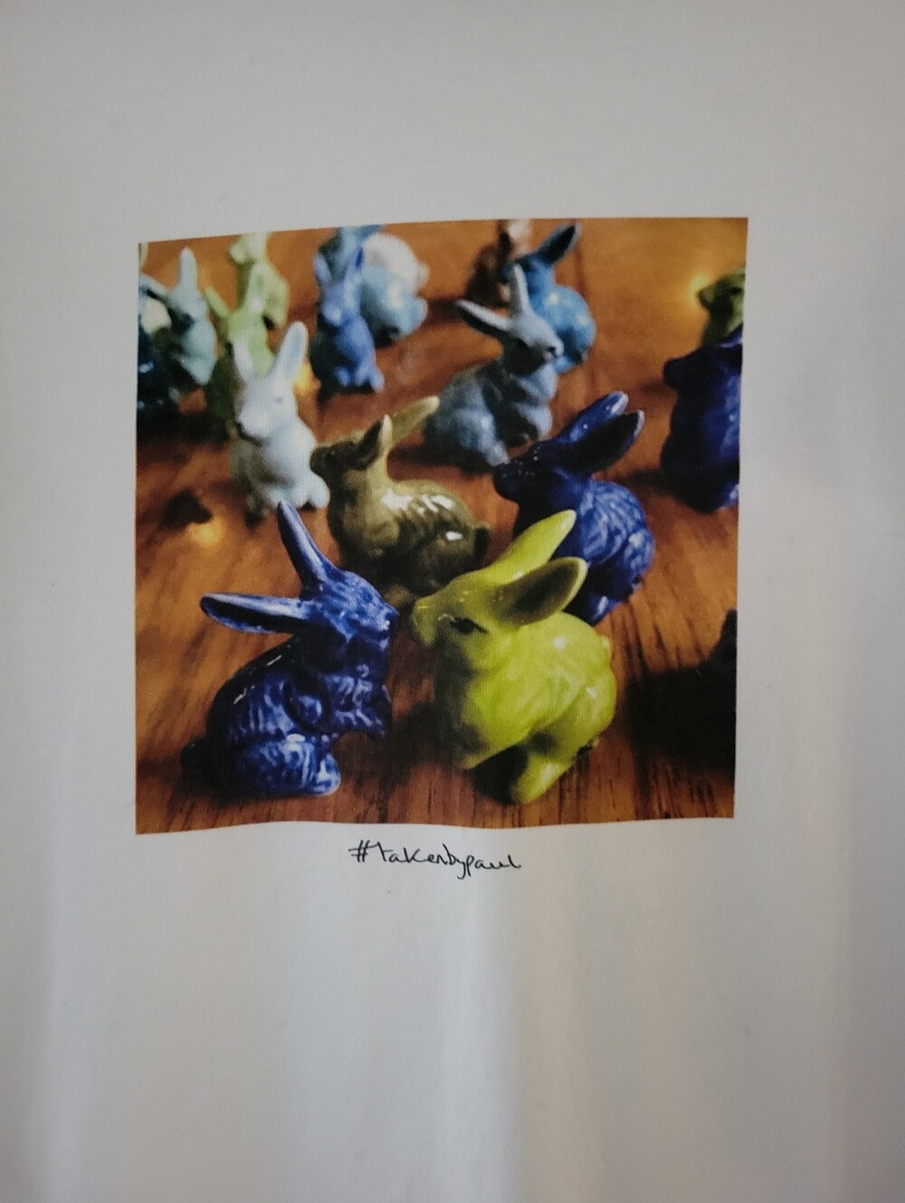 Paul Smith White Graphic Rabbit Print T-Shirt - Size Large - Picture 2 of 4